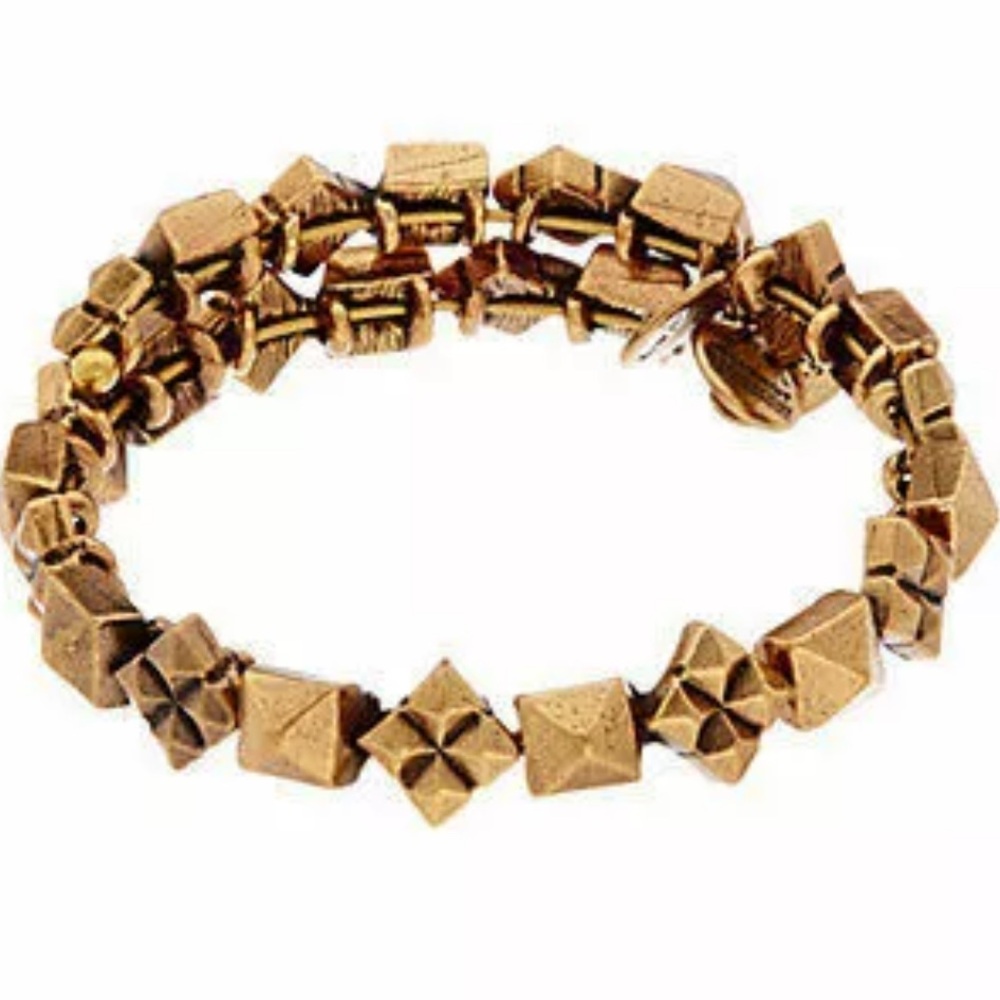 Alex and Ani Studstruck Gold Studded Bracelet